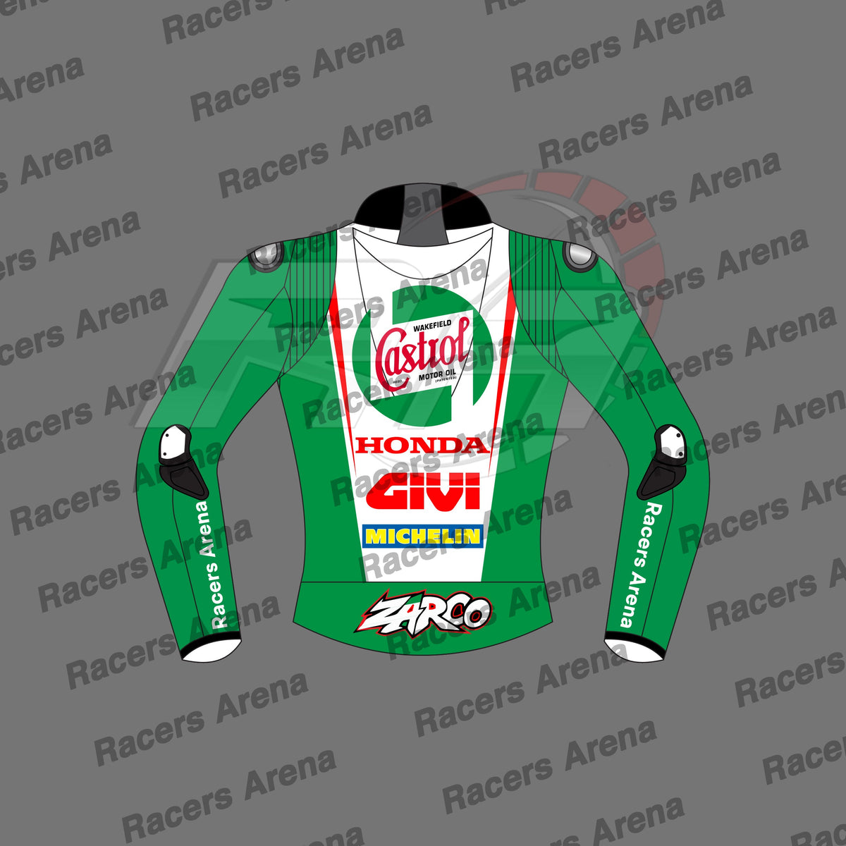 Johann Zarco Castrol Honda British GP 2024 Race Leather Jacket