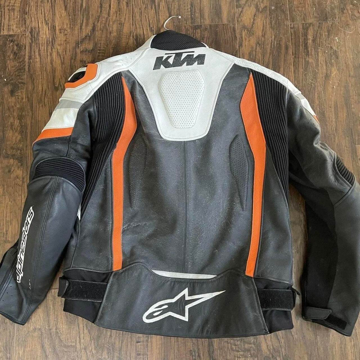 KTM Motorcycle Racing Cowhide Leather Jacket