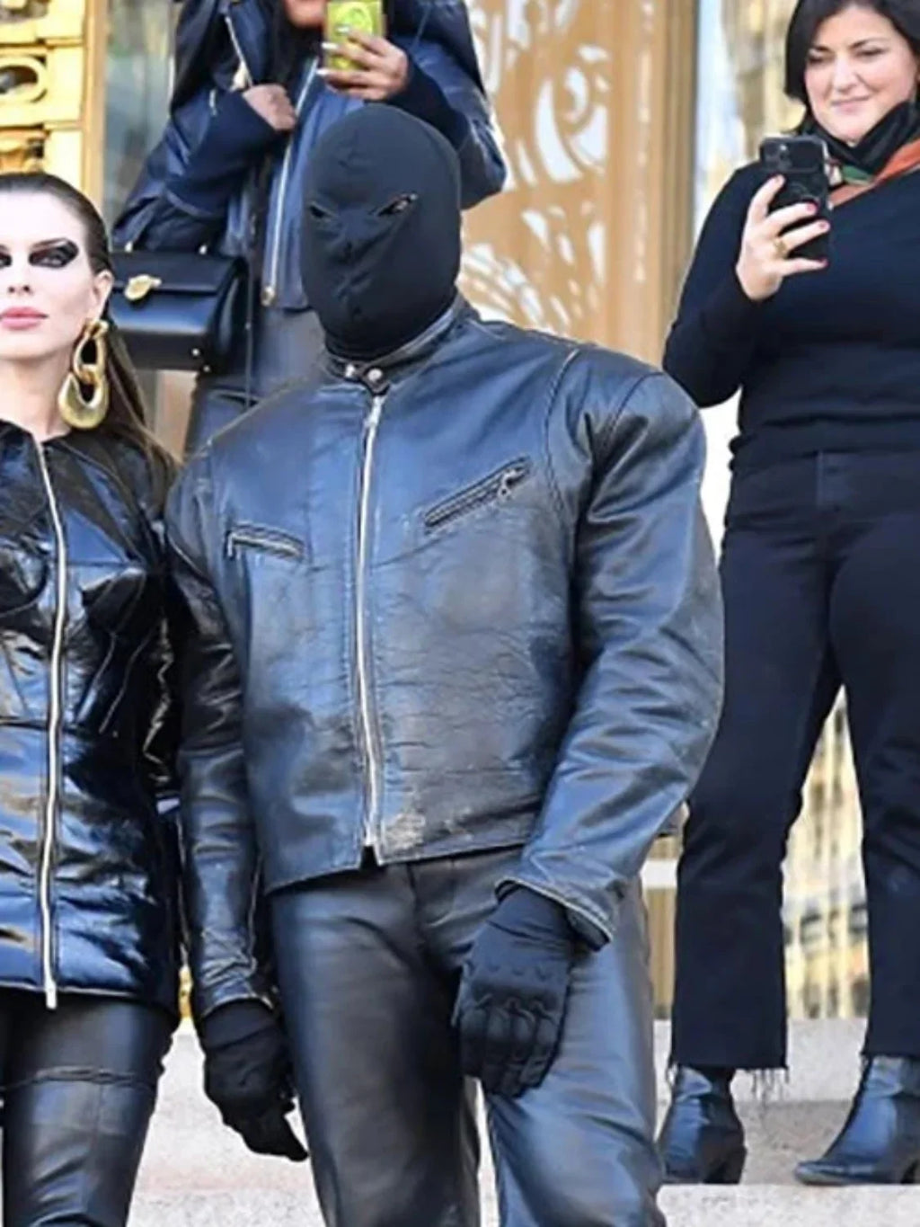 Kanye West Biker Leather Jacket