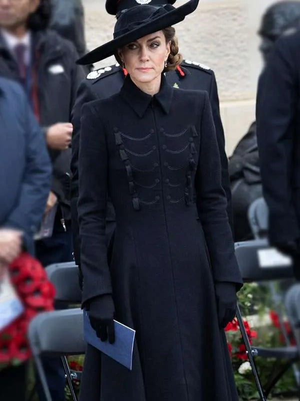 Kate Middleton Remembrance Day 2025 Black Coat