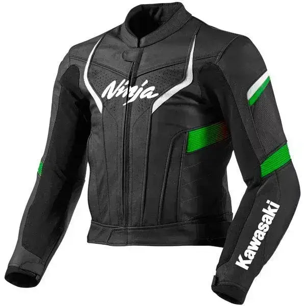 Kawasaki Ninja Motorcycle Racing Leather Jacket