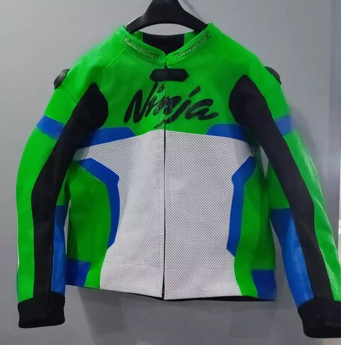 Kawasaki Ninja Green New Style Motorcycle Leather Biker Jacket