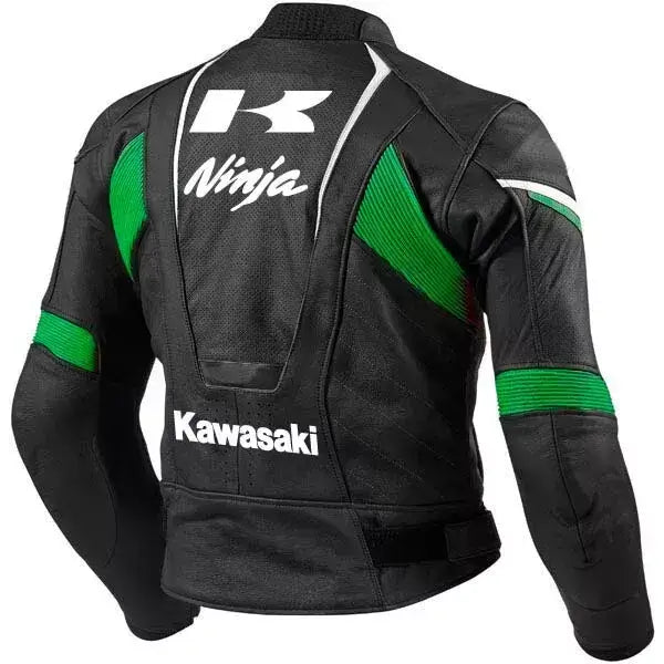 Kawasaki Ninja Motorcycle Racing Leather Jacket