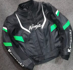 Kawasaki Ninja Motorcycle Racing Leather Jacket