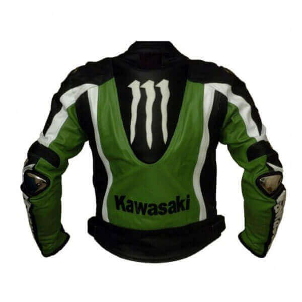 Kawasaki Ninja Green & Black Motorcycle Racing Leather Jacket