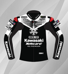 Kawasaki Motocard Leather Motorcycle Racing Jacket