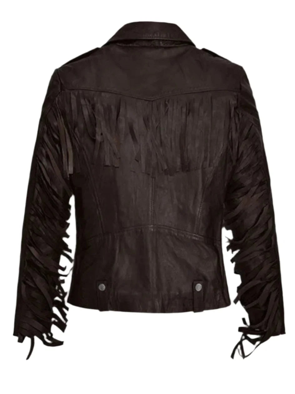 Kendall Jenner Fringe Leather Jacket