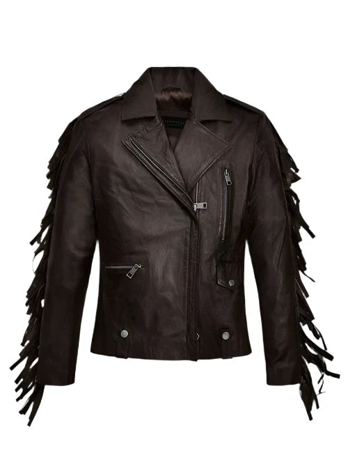 Kendall Jenner Fringe Leather Jacket