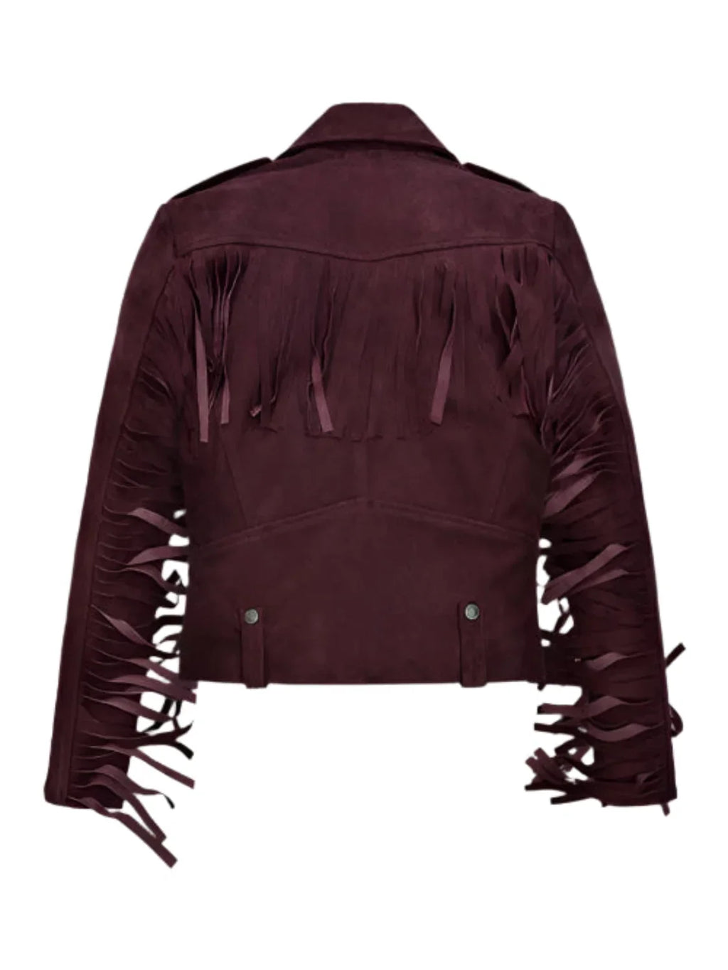 Kendall Jenner Suede Leather Striped Jacket