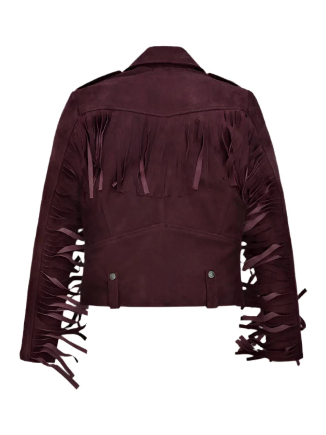 Kendall Jenner Suede Leather Striped Jacket