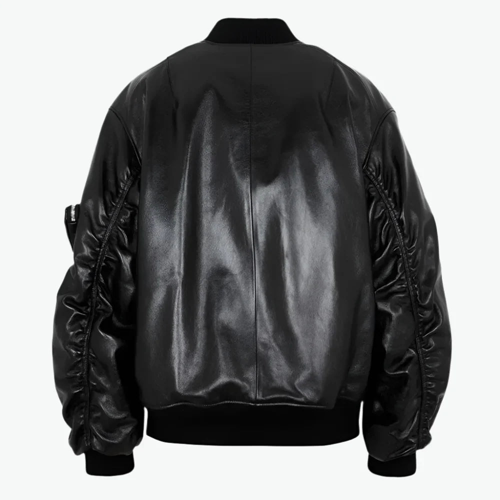 Kim Kardashian The Kardashians Leather Bomber Jacket