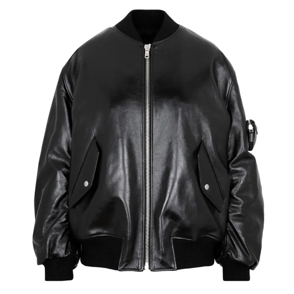 Kim Kardashian The Kardashians Leather Bomber Jacket