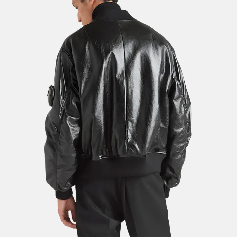 Kim Kardashian The Kardashians Leather Bomber Jacket