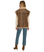 Kinsley Faux Shearling Leather Vest