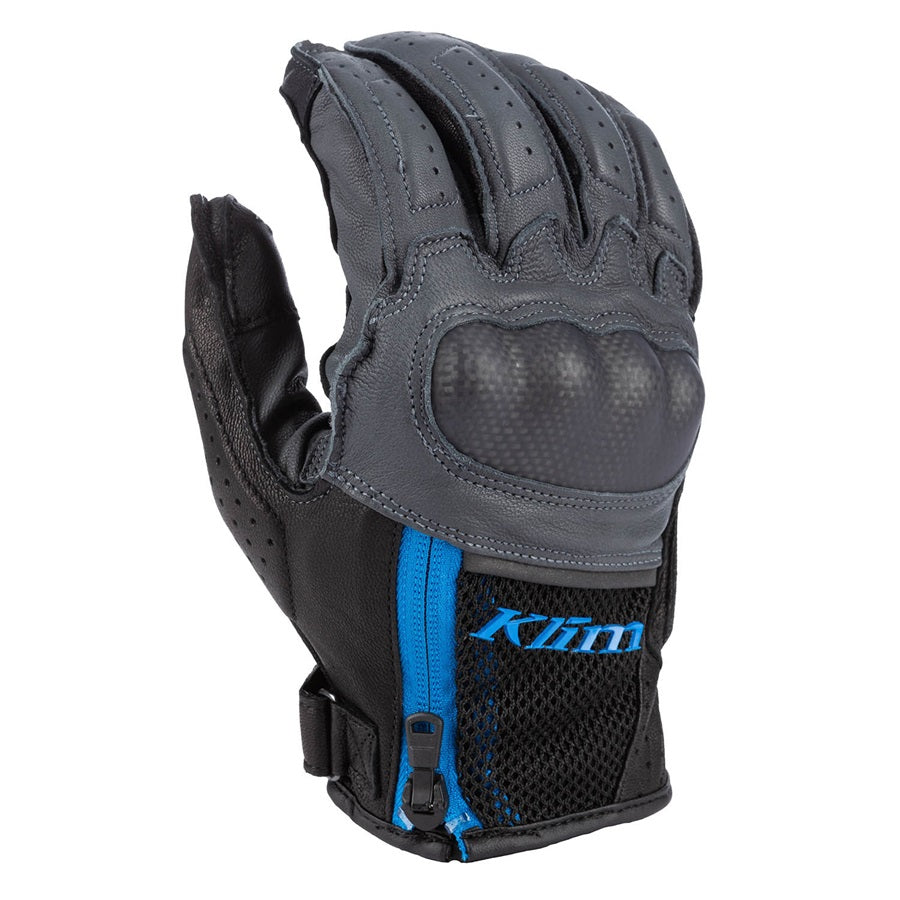 Klim Induction Glove Asphalt/Electric Blue Lemonade