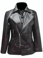 Kylie Jenner Street Style Casual Leather Jacket