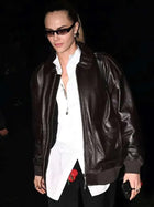 LA 2025 Cara Delevingne Bomber Leather Jacket