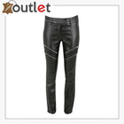 New Style Leather Biker Jeans Pants
