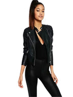 LIPSY Ariana Grande Faux Leather Black Jacket