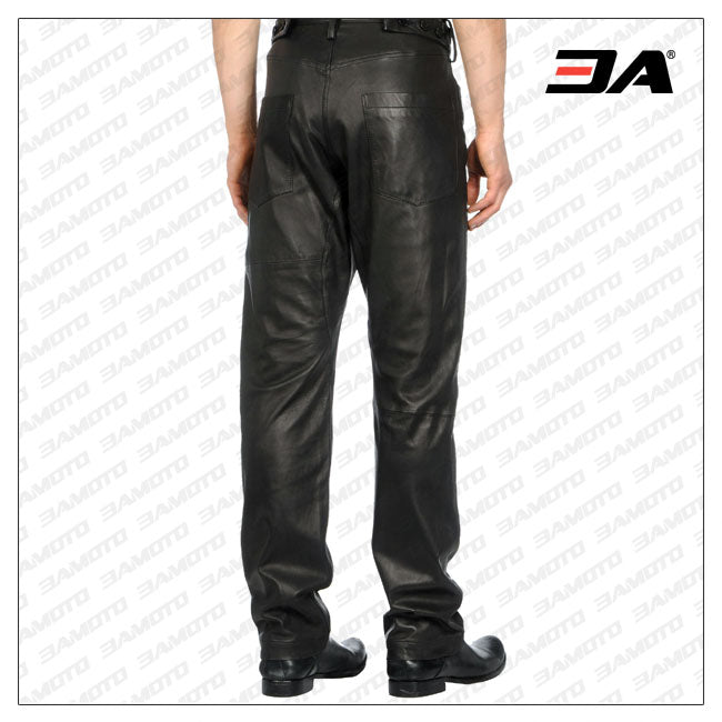 Loose-fit Leather Pant For Men