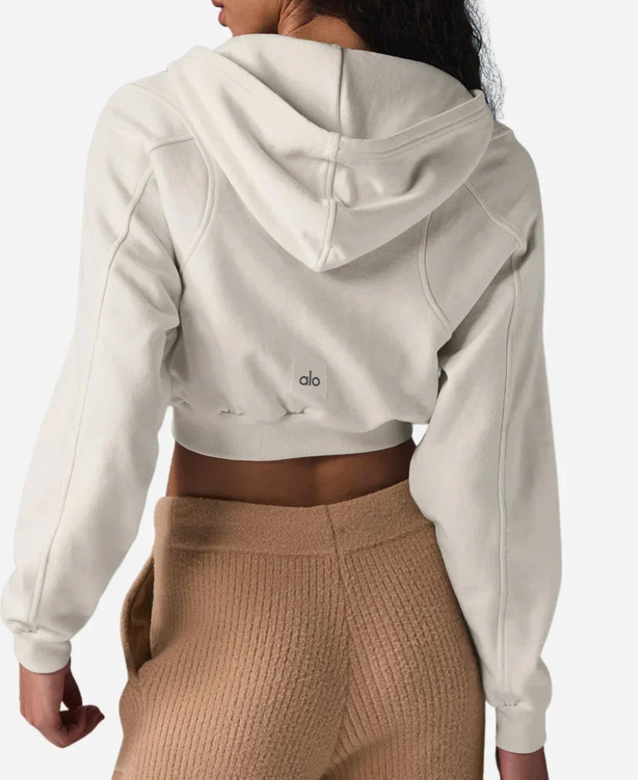 Landman Michelle Randolph Crop Hooded Jacket