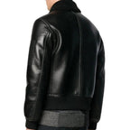 New Mens Pilot Black Aviator G-1 A-2 Flight Bomber Leather Jacket