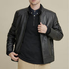 Men's Riding Moto Fashion Moto Biker Leather Jacket