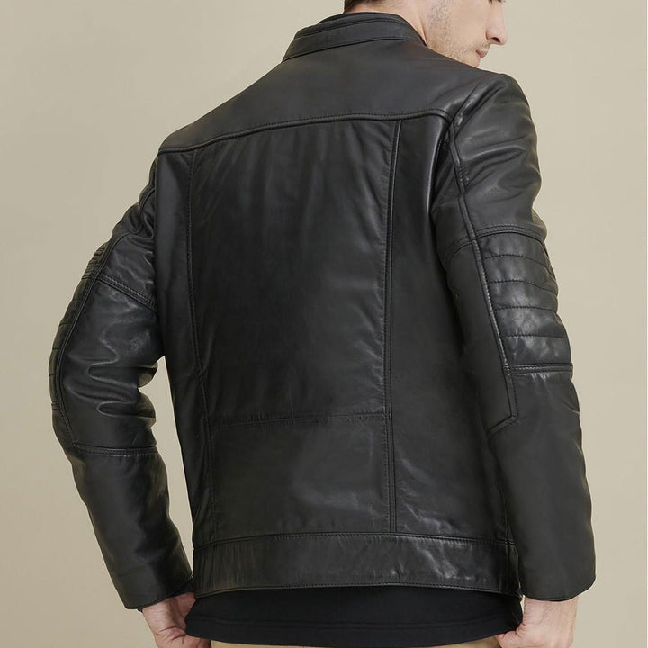 Men's Riding Moto Fashion Moto Biker Leather Jacket