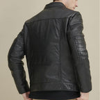 Men's Riding Moto Fashion Moto Biker Leather Jacket