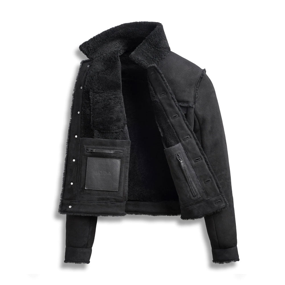 Shearling Leather Jacket For Men Soft Leather Jacket