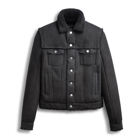 Fashion Leather Shearling Jacket