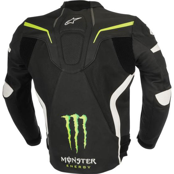 Monster Energy Motorcycle Black Leather Jacket