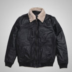 Men's RAF G1 Real Leather A2 Bomber Flight Aviator Jacket Vintage Sheepskin Coat