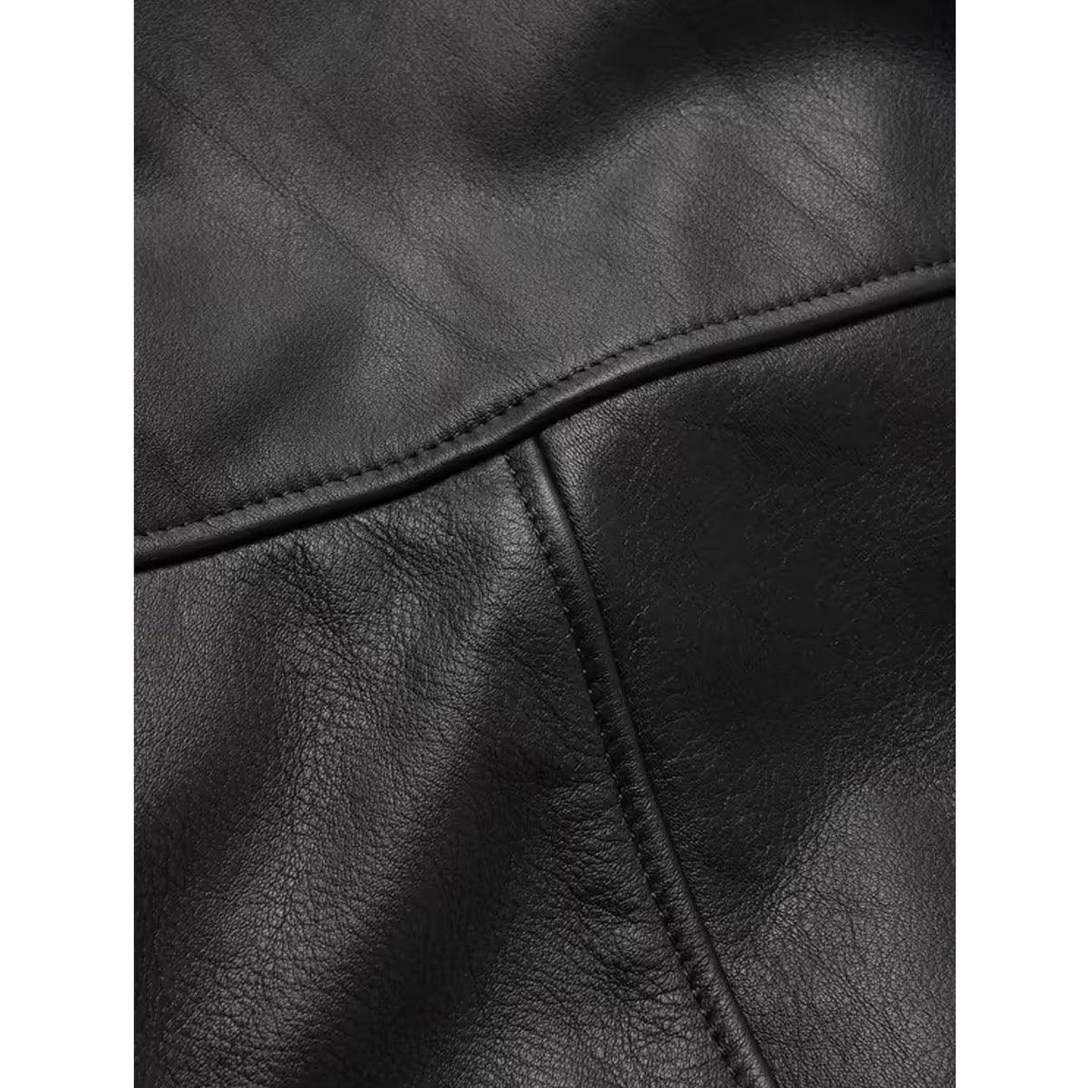 Men Sheepskin Bomber Aviator RAF Flying Fur Collar Black Shearling Leather Jacket