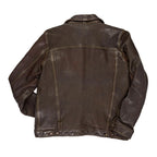 Men Brown Aviator Flying A-2 Pilot Airforce Bomber Leather Jacket