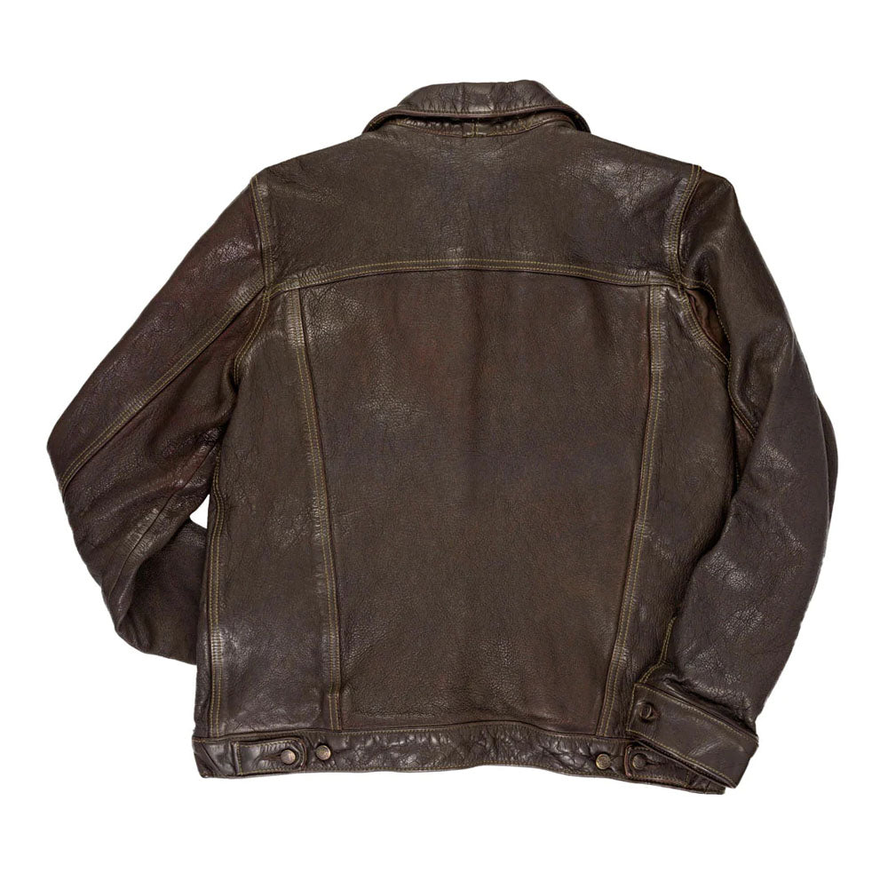 Men Brown Aviator Flying A-2 Pilot Airforce Bomber Leather Jacket