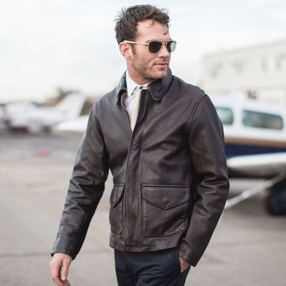 Men’s Heritage Goatskin Aviator Jacket