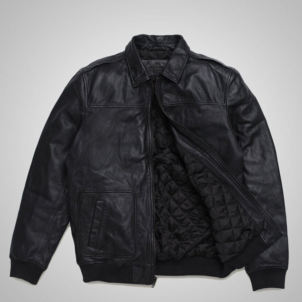 Men's RAF G1 Real Leather A2 Bomber Flight Aviator Jacket Vintage Sheepskin Coat