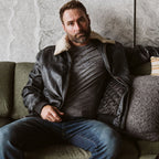 Men's RAF G1 Real Leather A2 Bomber Flight Aviator Jacket Vintage Sheepskin Coat