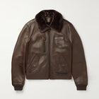 Men B3 Airforce Sheepskin Bomber Flying RAF Brown Shearling Leather Jacket