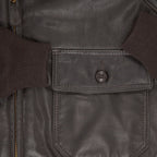 Men Military Airforce Fur Collar G-2 Flight B3 Brown Bomber Leather Jacket