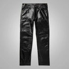 New Black Sheepskin Skinny Leather Pants
