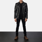 Legacy Black Leather Biker Jacket