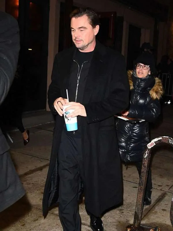 NYC 2026 Leonardo DiCaprio Black Coat