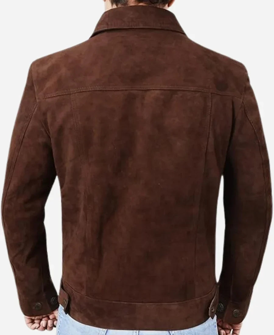 Lift Kevin Hart Brown Suede Leather Jacket