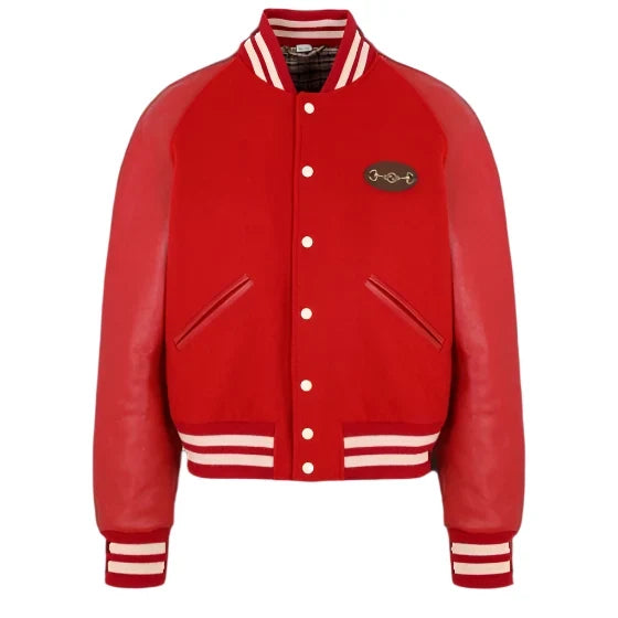 Rapper Lil Baby Leather Sleeves Varsity Jacket