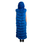 Full Length Fox Fur Chevron-Cut Vest