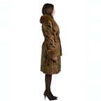 Mink Three Quarter Coat with Fox Trim