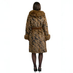 Mink Three Quarter Coat with Fox Trim