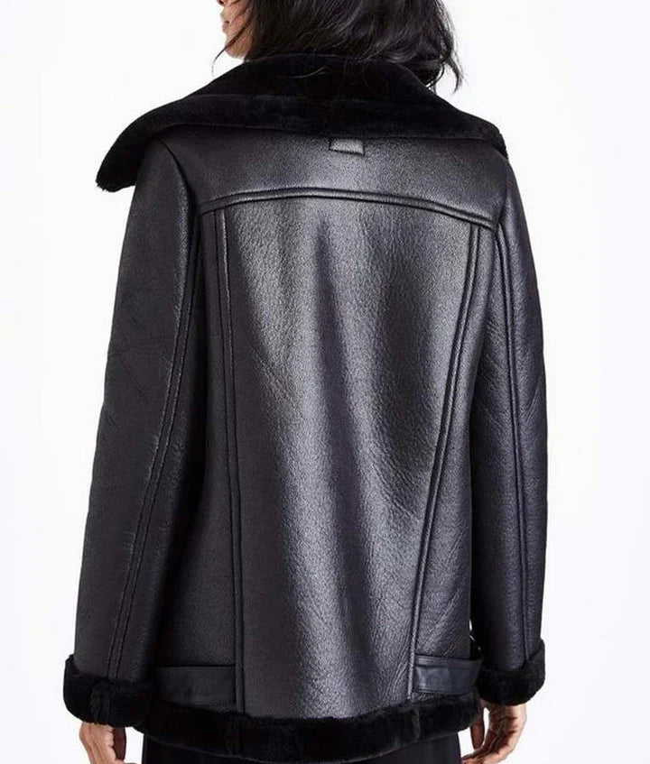 Locke and Key Dodge Shearling Leather Jacket
